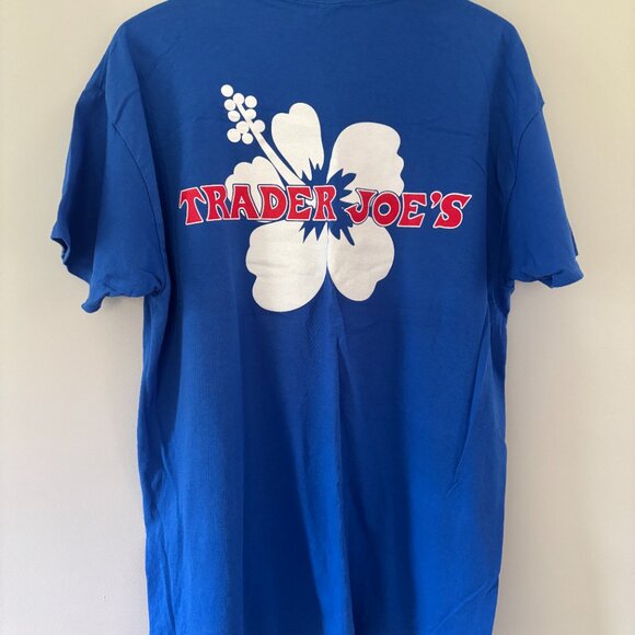 BRAND NEW Trader Joe's Blue Womens TShirt - Picture 1 of 9